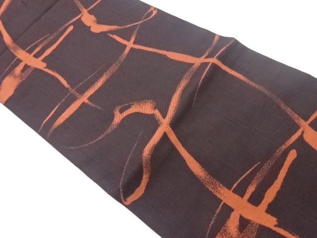 リサイクル　抽象模様織出し袋帯